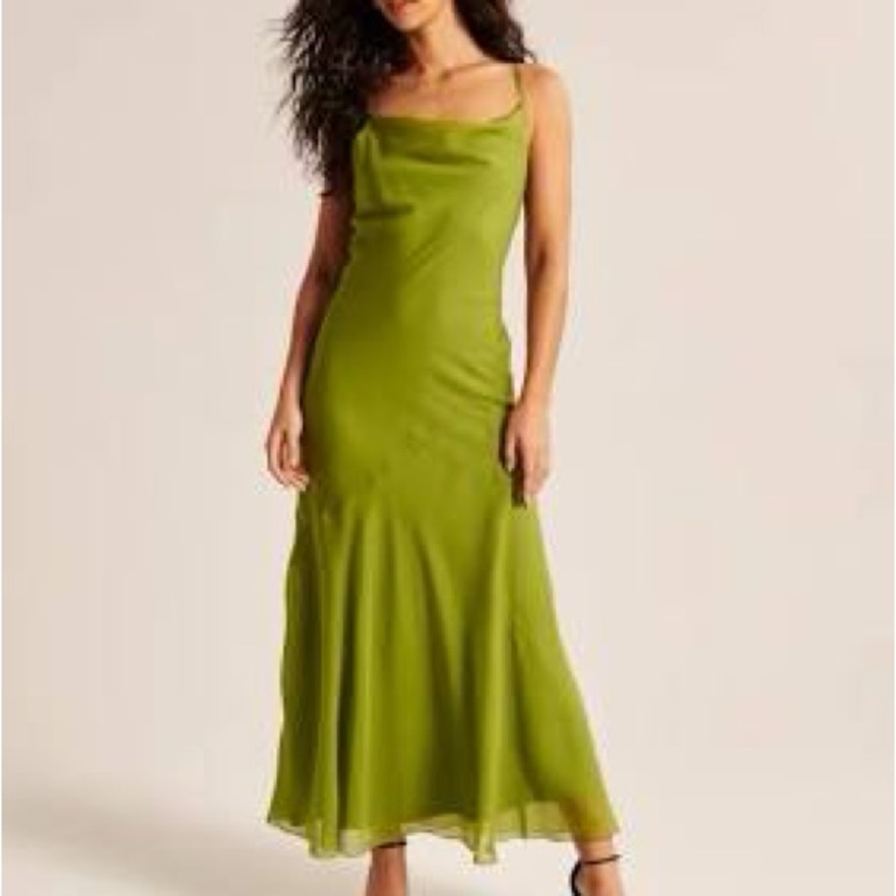Abercrombie & Fitch Green Maxi Dress